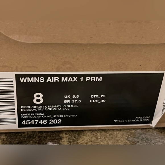 NWT Nike Air Max 1 premium Womens sz 8 Birch - Picture 4 of 7